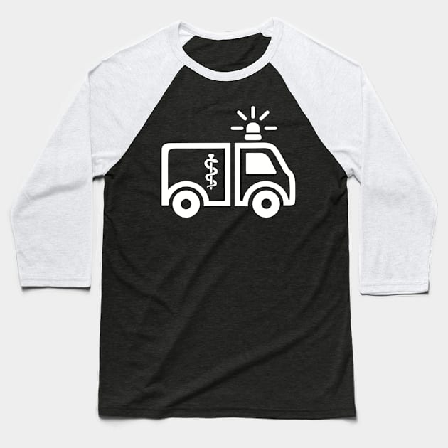 Ambulance Baseball T-Shirt by Designzz